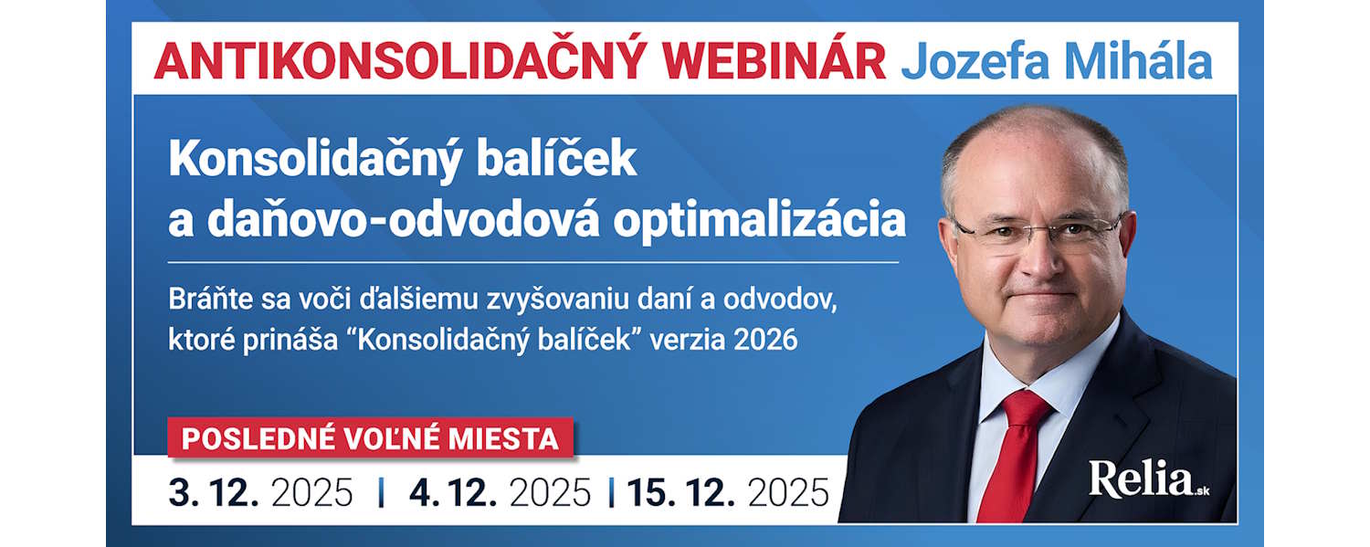 Konsolidačný balíček a daňovo-odvodová optimalizácia