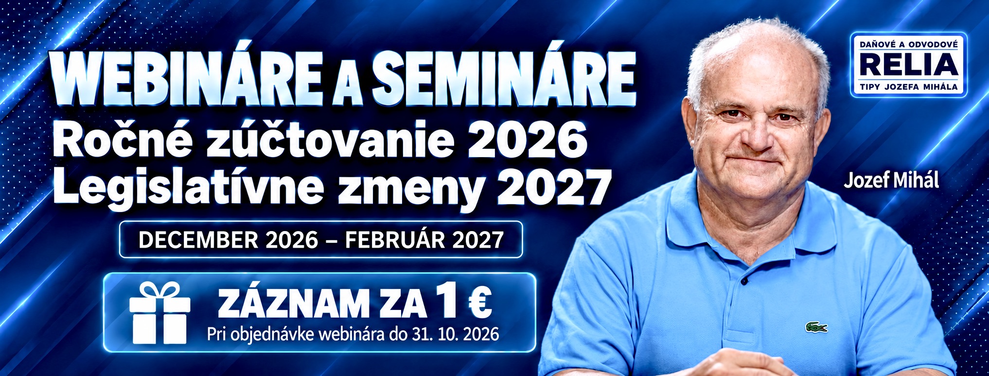 Webináre a semináre Relia.sk – termíny a prihlásenie
